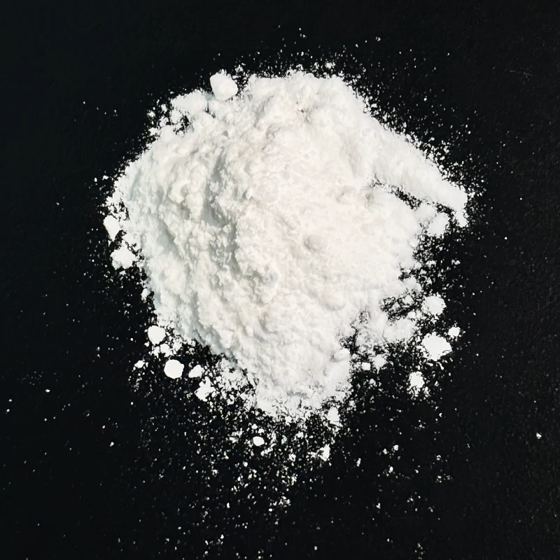 EquoPro S-equol white ingredient powder on a dark background